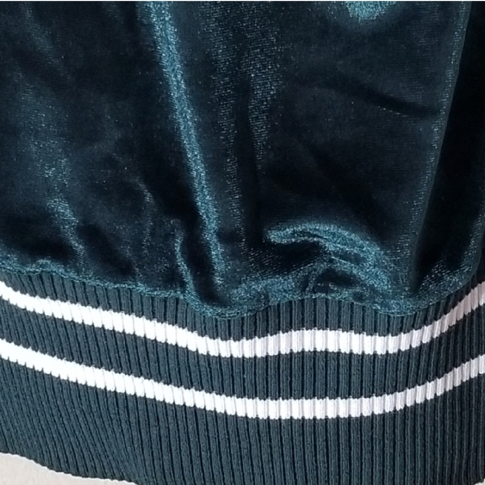 ASOS V-Neck Pullover Sleeveless Velour Sweater Vest Green Size S - Picture 6 of 12